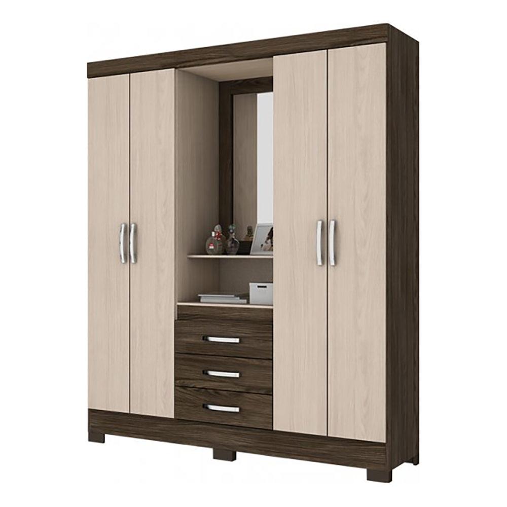 Ropero Briz 04 Puertas 03 Cajones Moka Fendi img #1