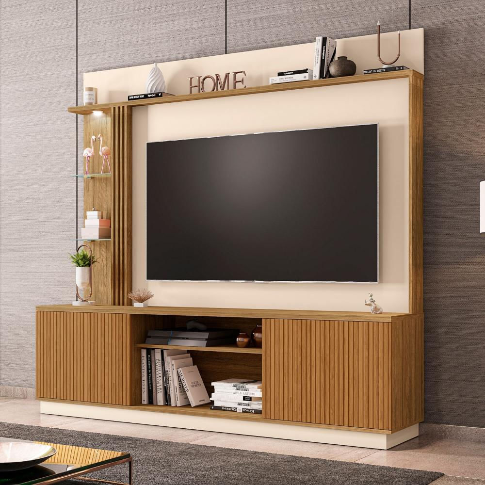 Mueble Centro Entretenimiento Atlanta Tv Hasta 70 Pulgadas Pulgadas 188Cm * 200Cm Cap Hue img #1