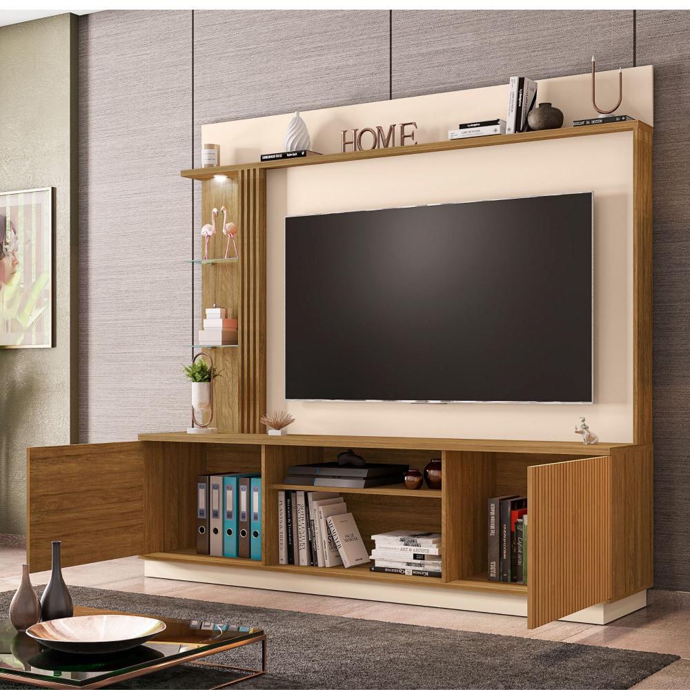 Mueble Centro Entretenimiento Atlanta Tv Hasta 70 Pulgadas Pulgadas 188Cm * 200Cm Cap Hue img #2