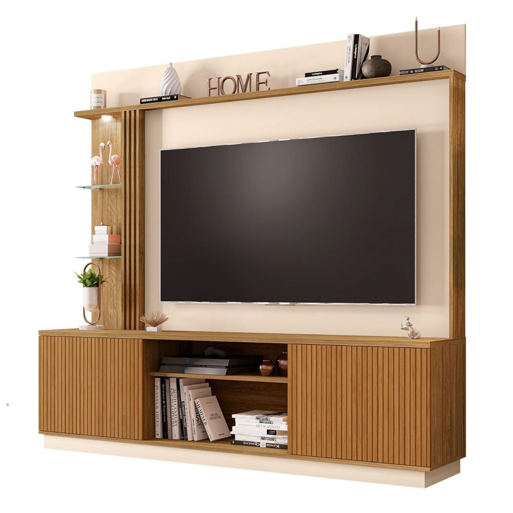 Mueble Centro Entretenimiento Atlanta Tv Hasta 70 Pulgadas Pulgadas 188Cm * 200Cm Cap Hue img #3