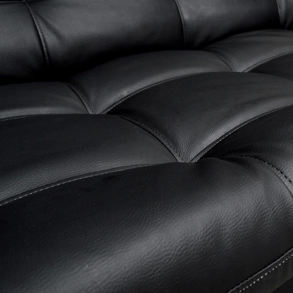 Sofacama Click Clack Carvallo 3 Posiciones Tipo Cuero Negro img #3