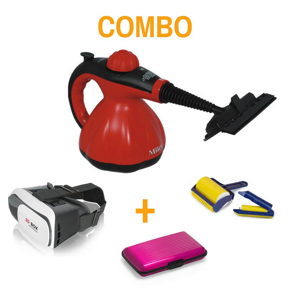 Limpiador A Vapor + Quitapelusa + Gafas 3D + Billetera 940105 img #1
