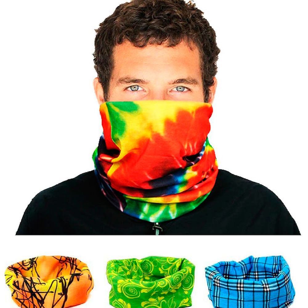 Combo Casco + Luces + Bandana Estuche Newspaper img #3