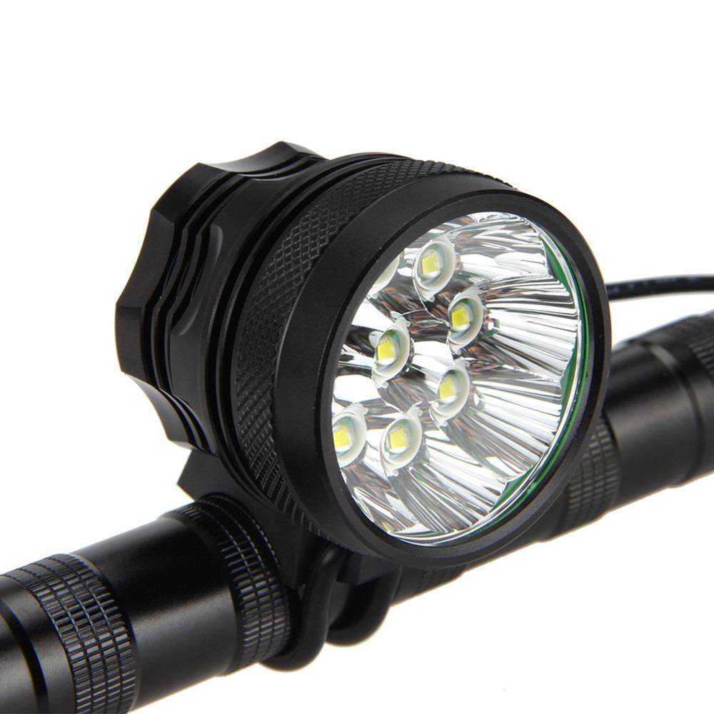 Linterna Bicicleta 12000 Lumenes Potente Obsequio 2 Luces img #4