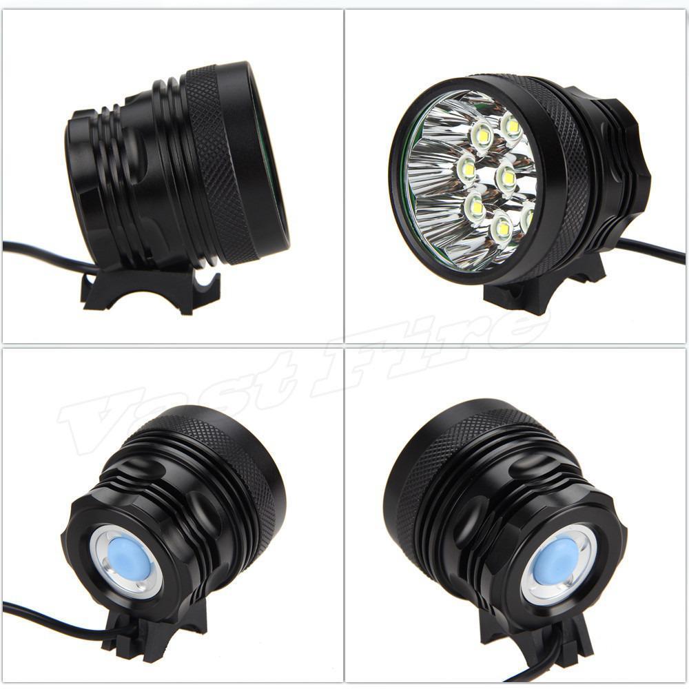 Linterna Bicicleta 12000 Lumenes Potente Obsequio 2 Luces img #5