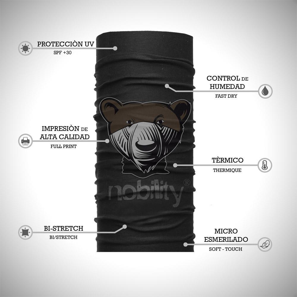 Cuello Multiusos Negro Piñas Ciclismo Moto img #2