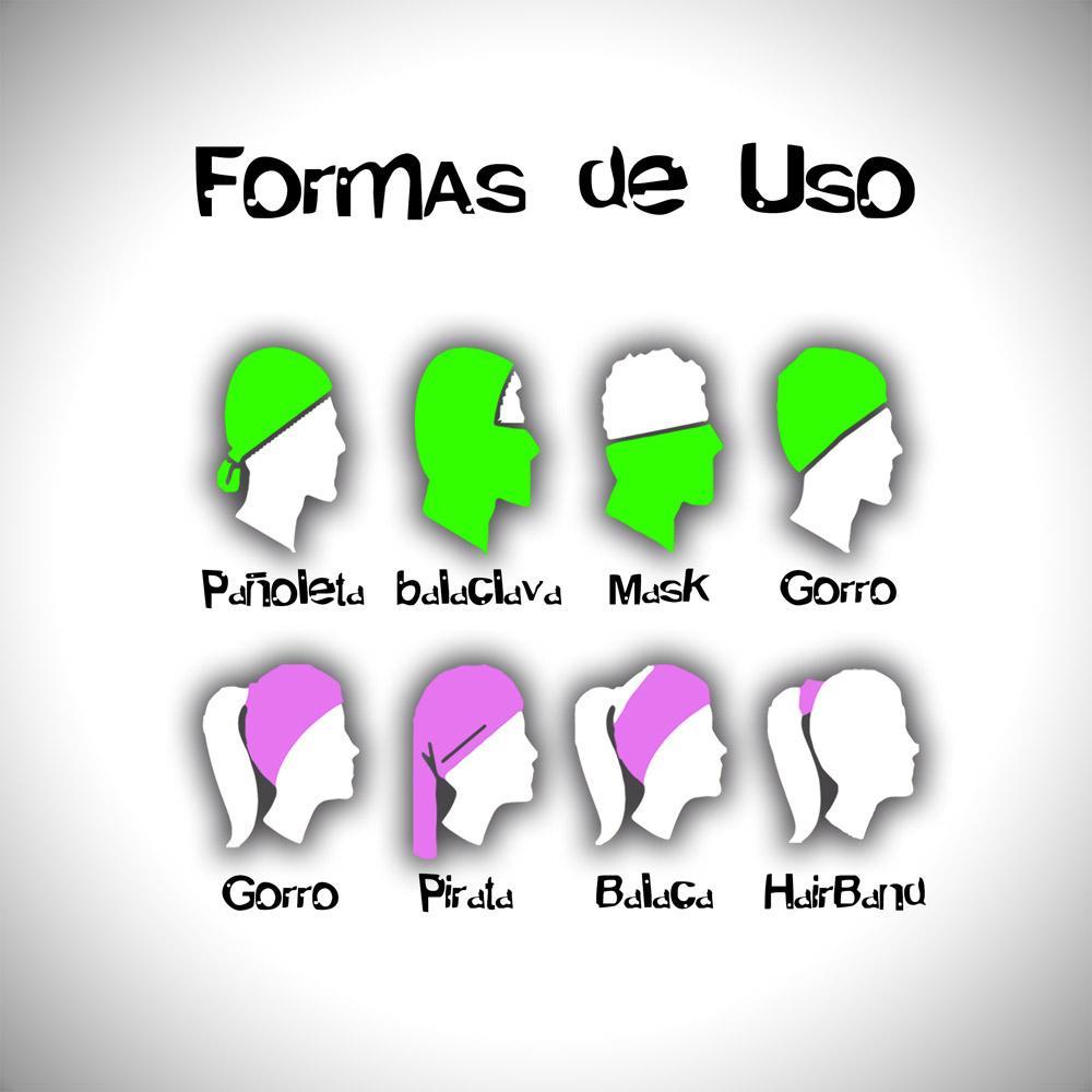 Cuello Multiusos Negro Piñas Ciclismo Moto img #4