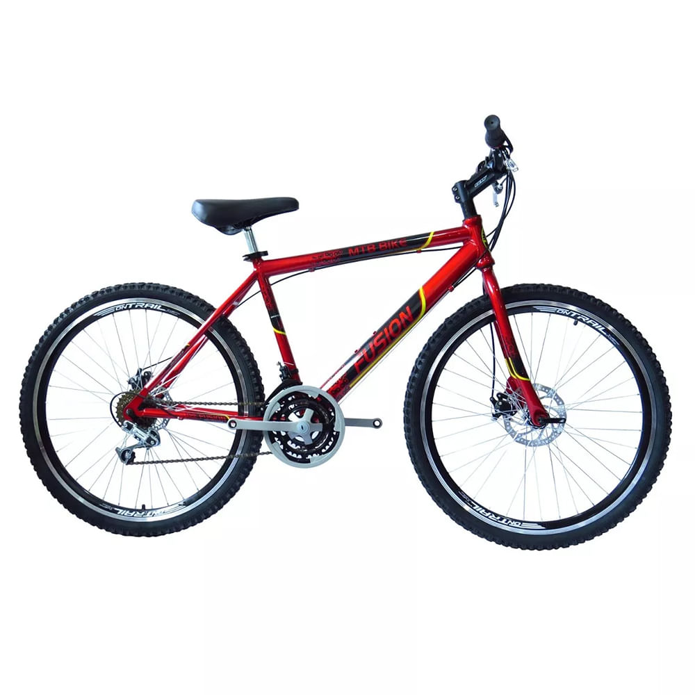 Bicicleta Rin 26 Mtb 18 Cambios Tipo Moto Freno Disco Roja img #1