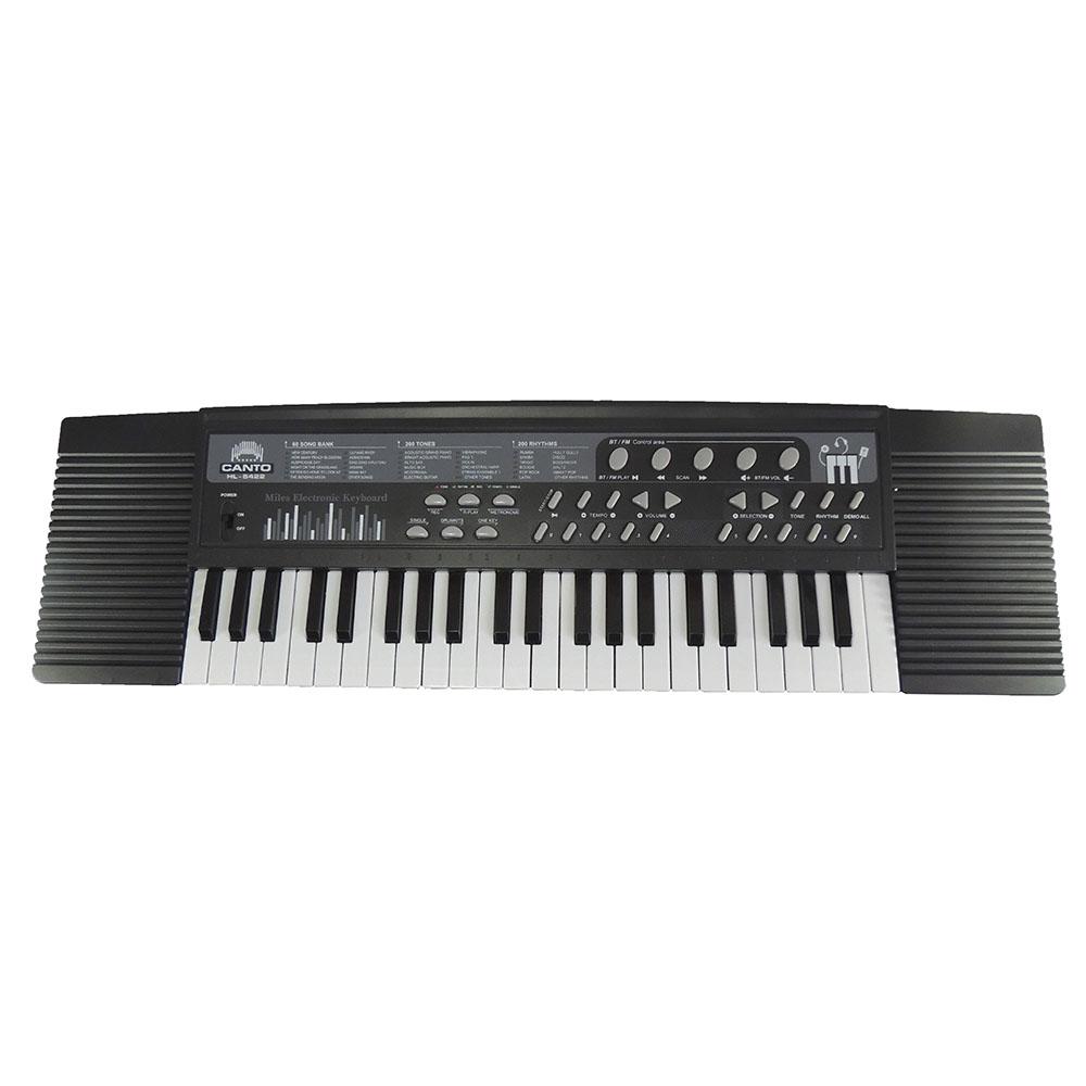 Piano Teclado Electrico Digital 44 Llaves Bluetooth Negro img #1