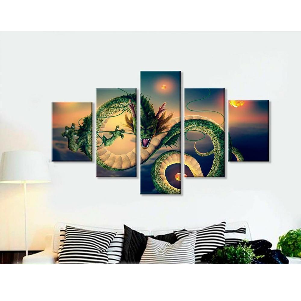 Cuadros Decorativos Para El Hogar Goku 5 Piezas img #1