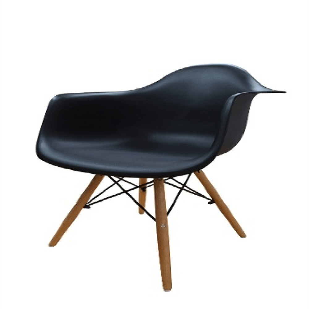 Silla Clásica De Plástico Con Piernas De Madera img #4