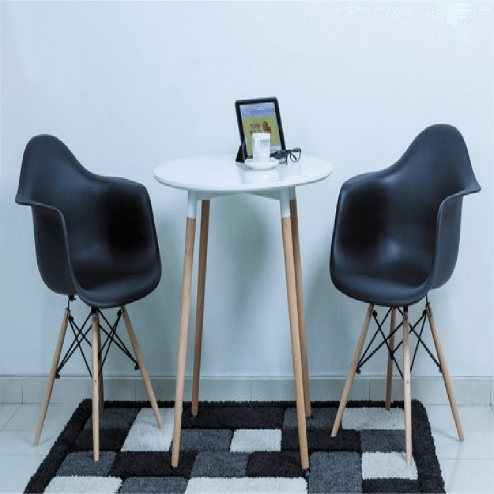 Silla Clásica De Plástico Con Piernas De Madera img #5