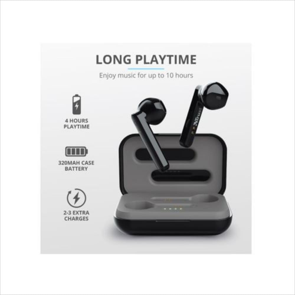 Audifonos Bluetooth Trust Primo Touch Negros img #2