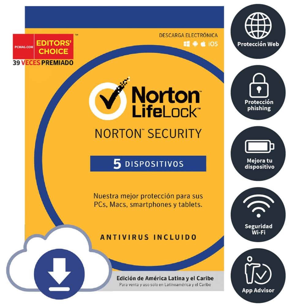 Norton Security Online 5 Dispositivos 3 Años img #3
