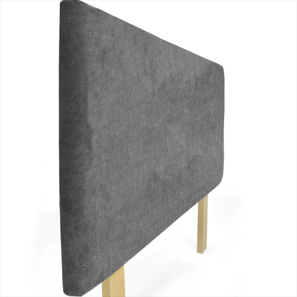 Cabecero Verona Doble Liso Tela Gris img #4