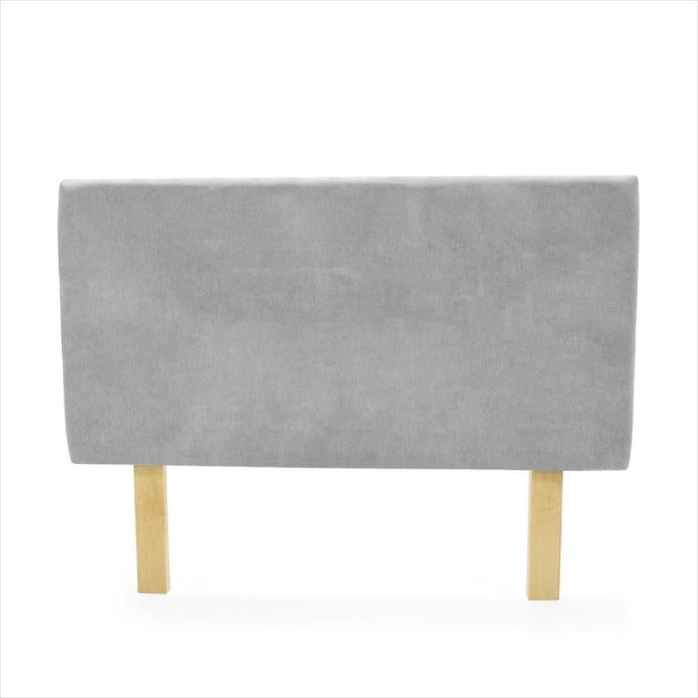 Cabecero Verona Queen Liso Tela Plata img #1