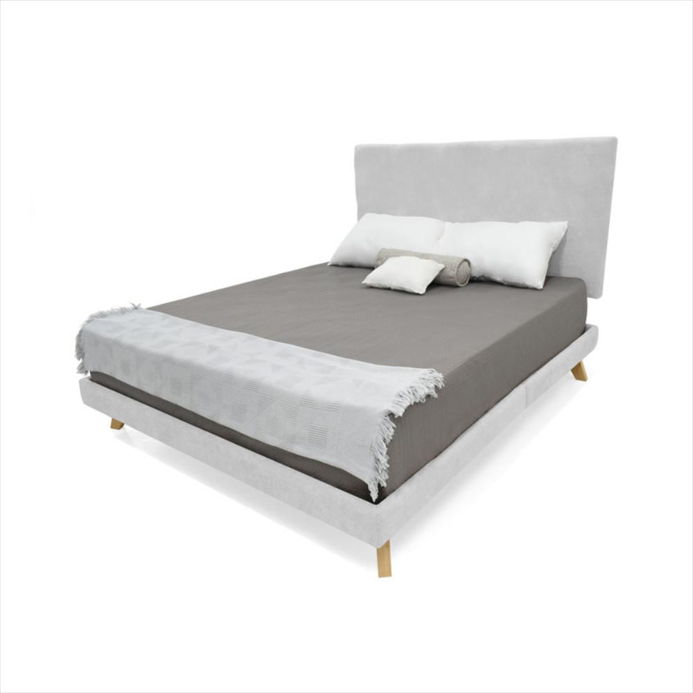 Cabecero Verona Queen Liso Tela Plata img #5