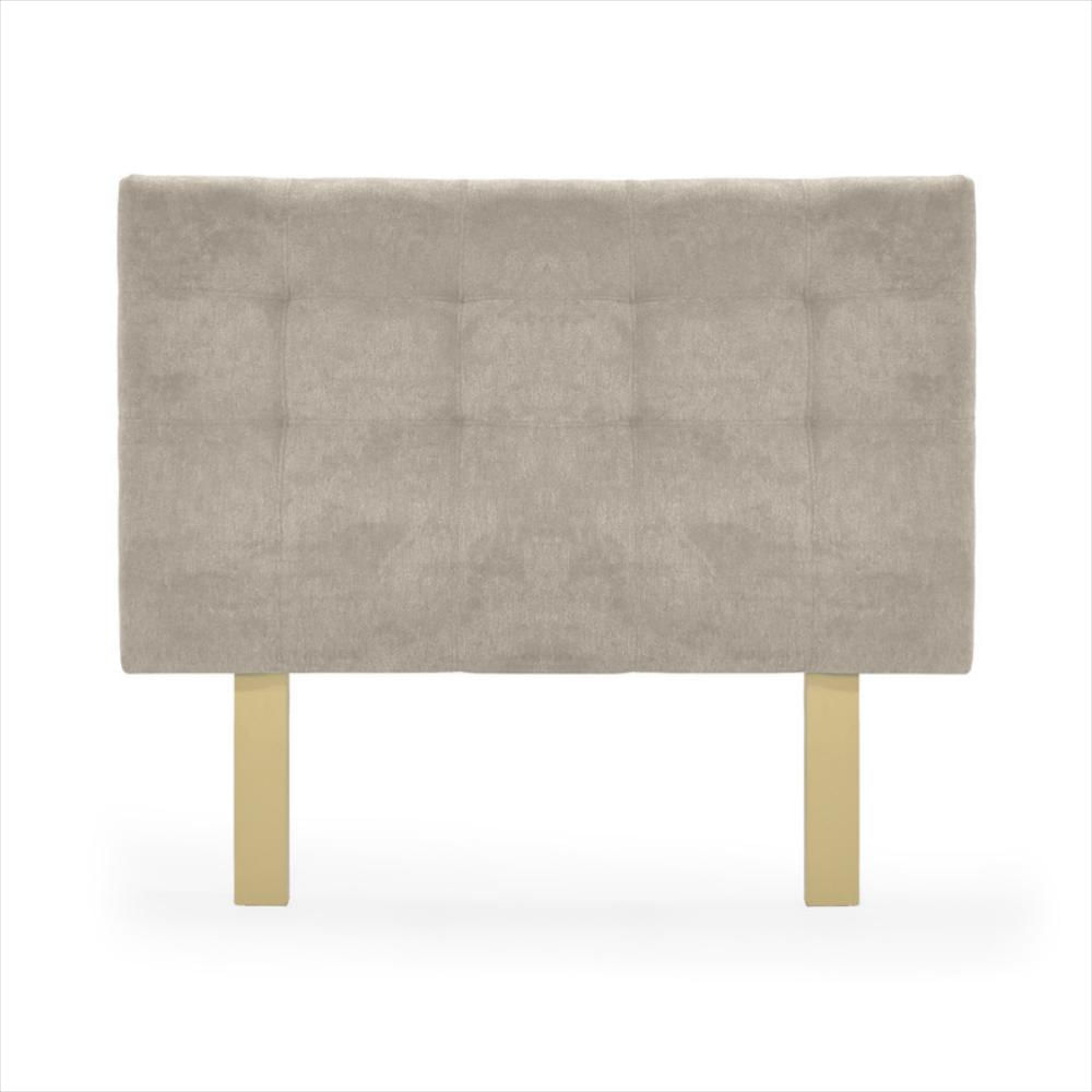 Cabecero Verona Doble Capitoneado Tela Taupe img #1