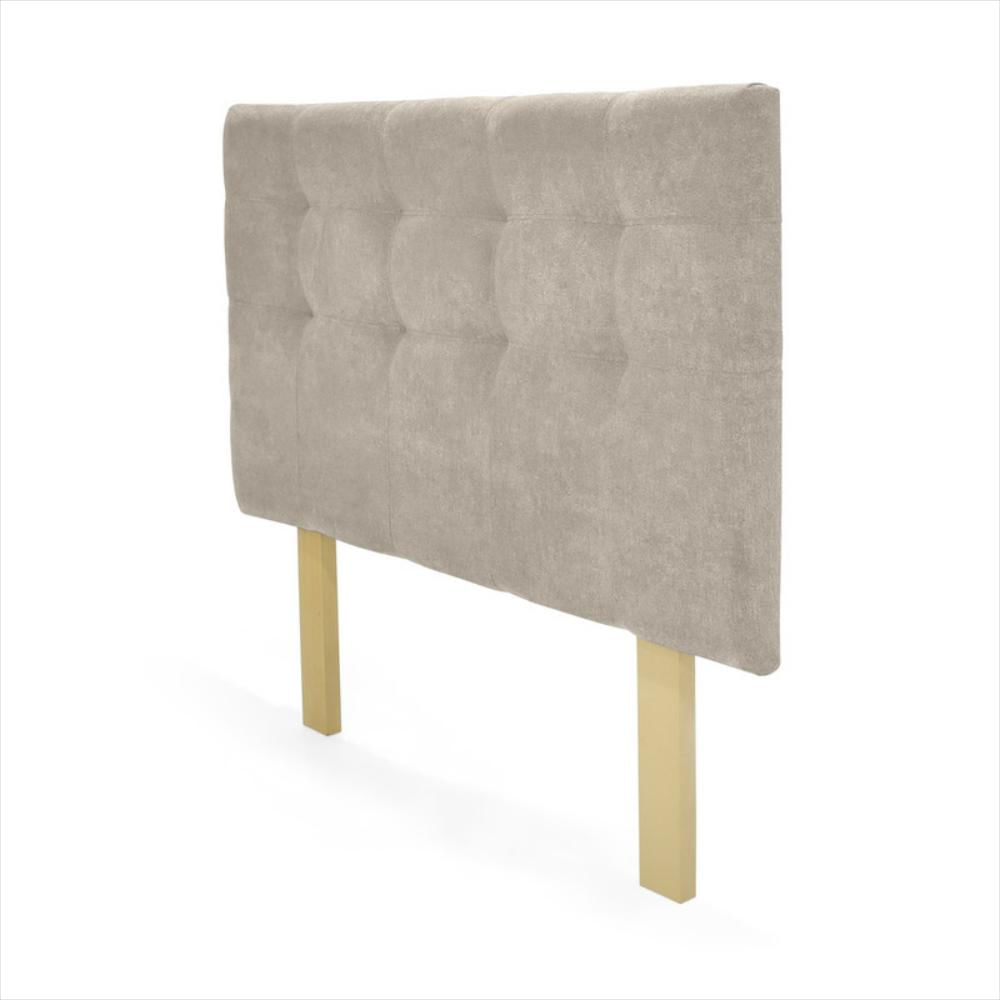 Cabecero Verona Doble Capitoneado Tela Taupe img #3