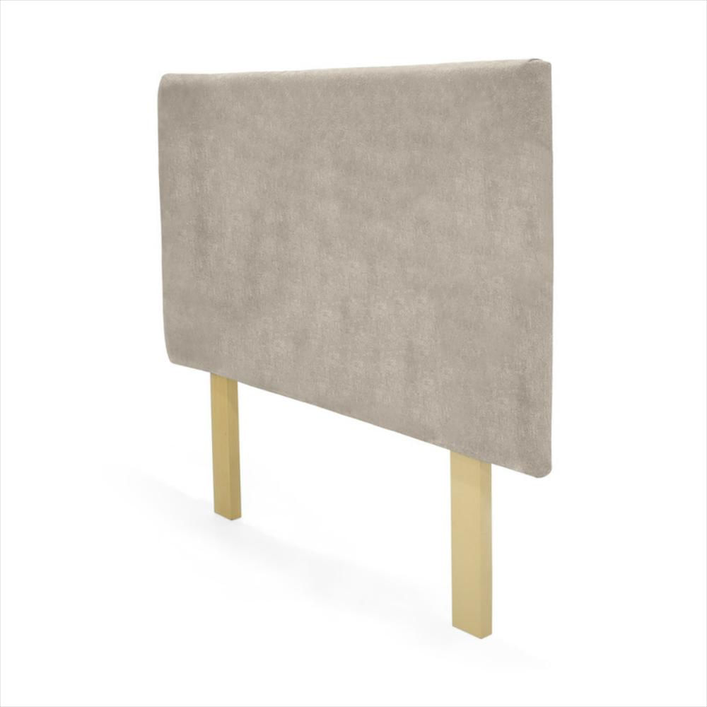 Cabecero Verona Doble Liso Tela Taupe img #2