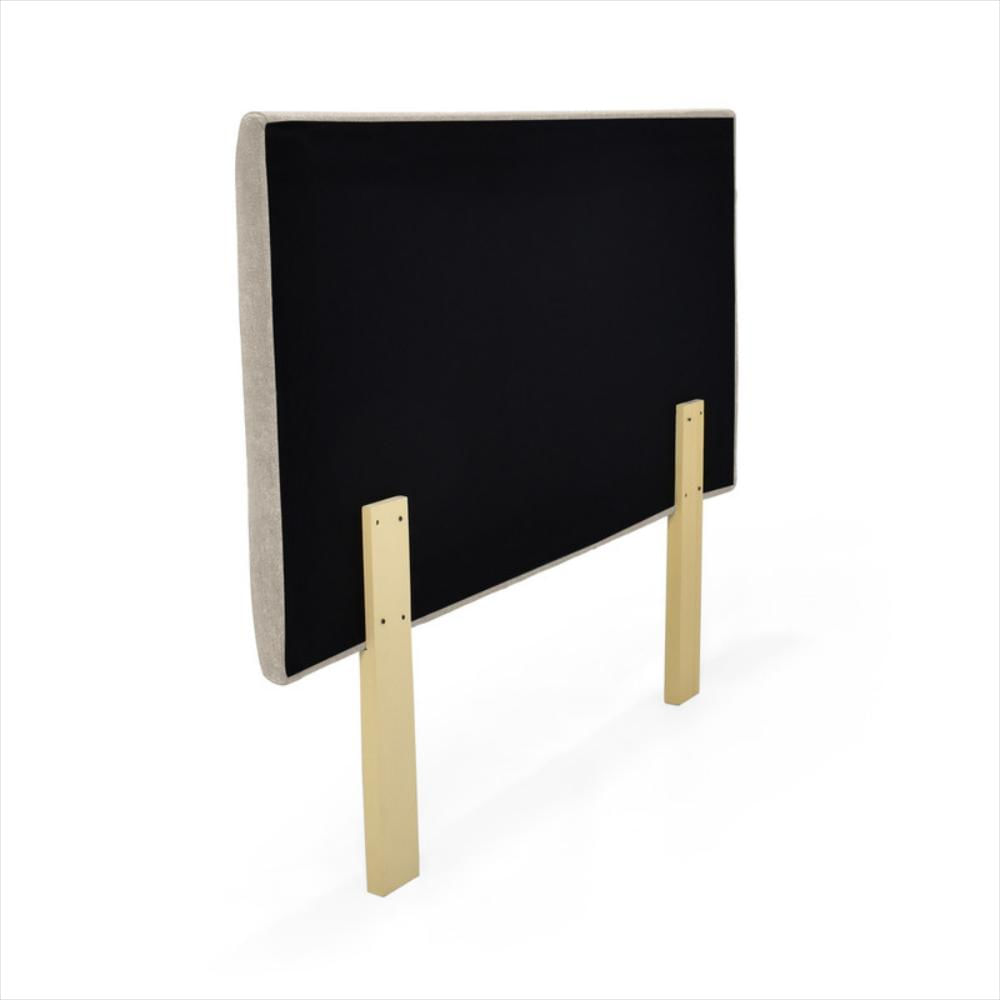 Cabecero Verona Doble Liso Tela Taupe img #3