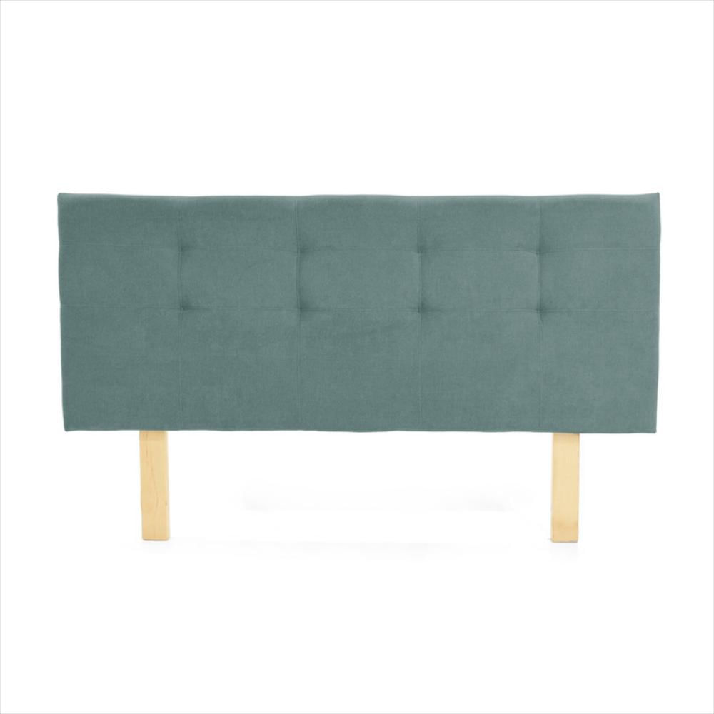 Cabecero Verona King Capitoneado Tela Petróleo img #1