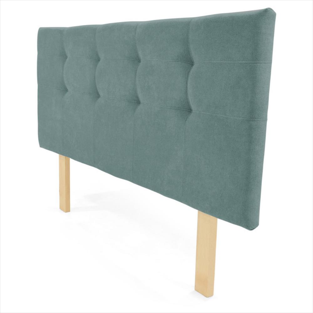 Cabecero Verona King Capitoneado Tela Petróleo img #3