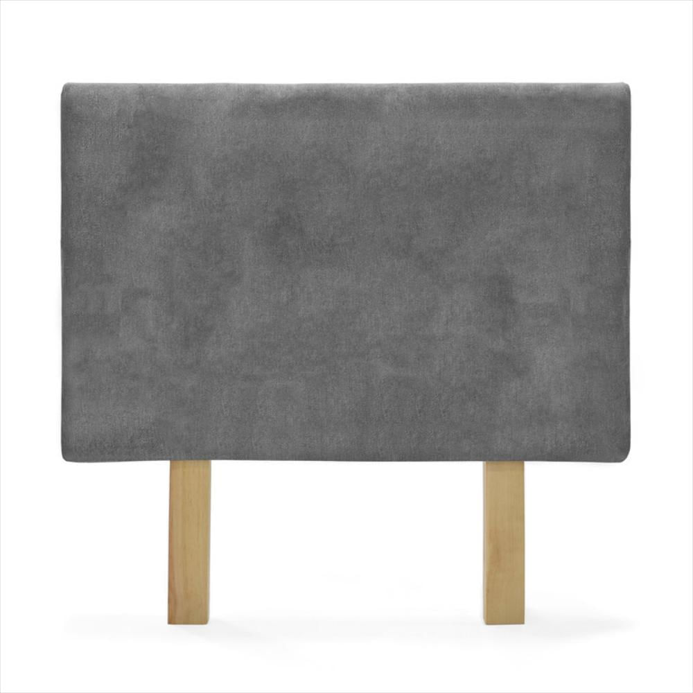 Cabecero Verona Semidoble Liso Tela Gris img #1