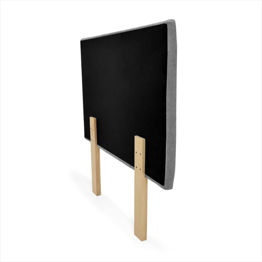 Cabecero Verona Semidoble Liso Tela Gris img #2