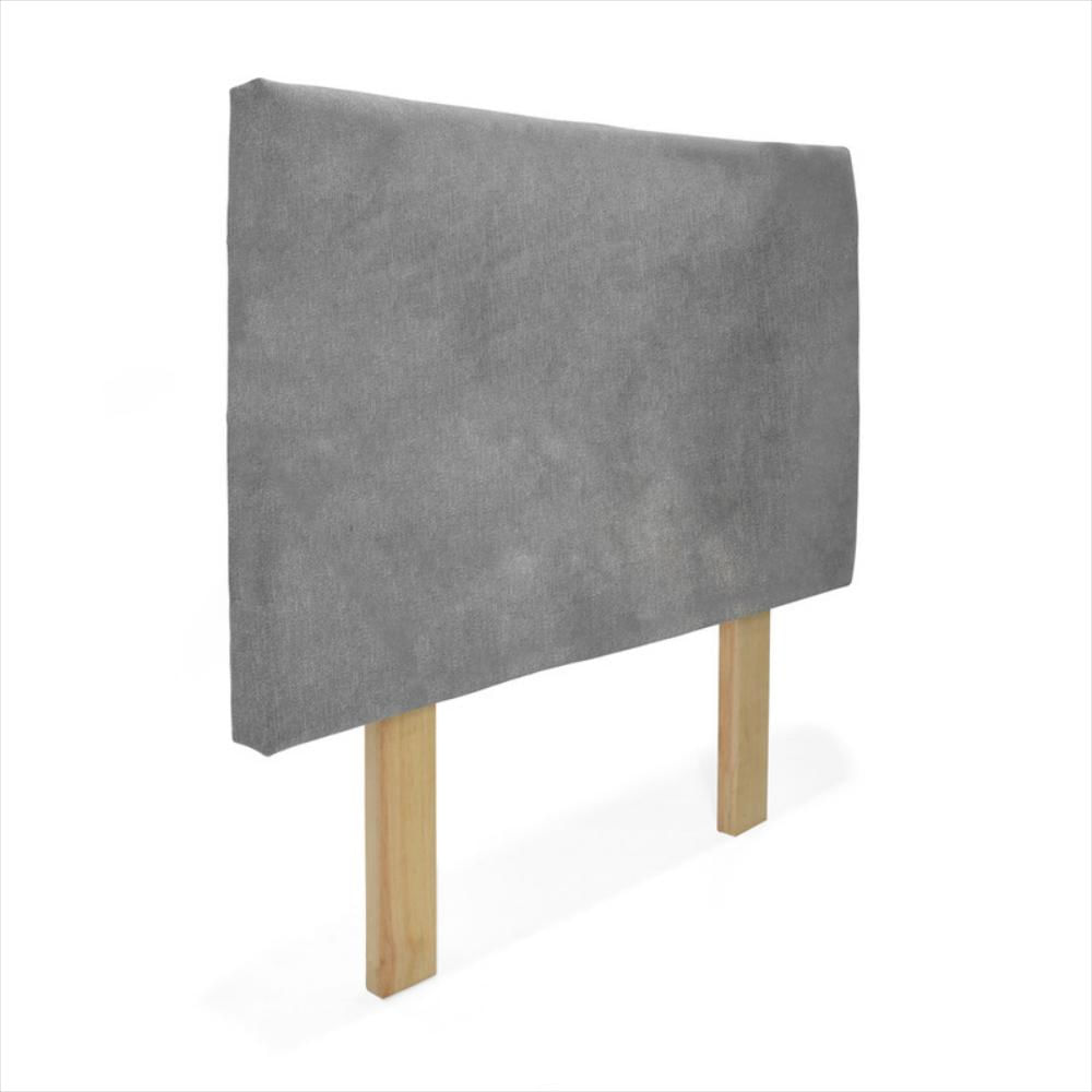 Cabecero Verona Semidoble Liso Tela Gris img #3