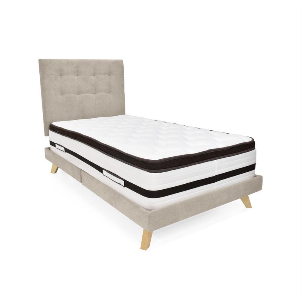 Cabecero Verona Sencillo Capitoneado Tela Taupe img #5