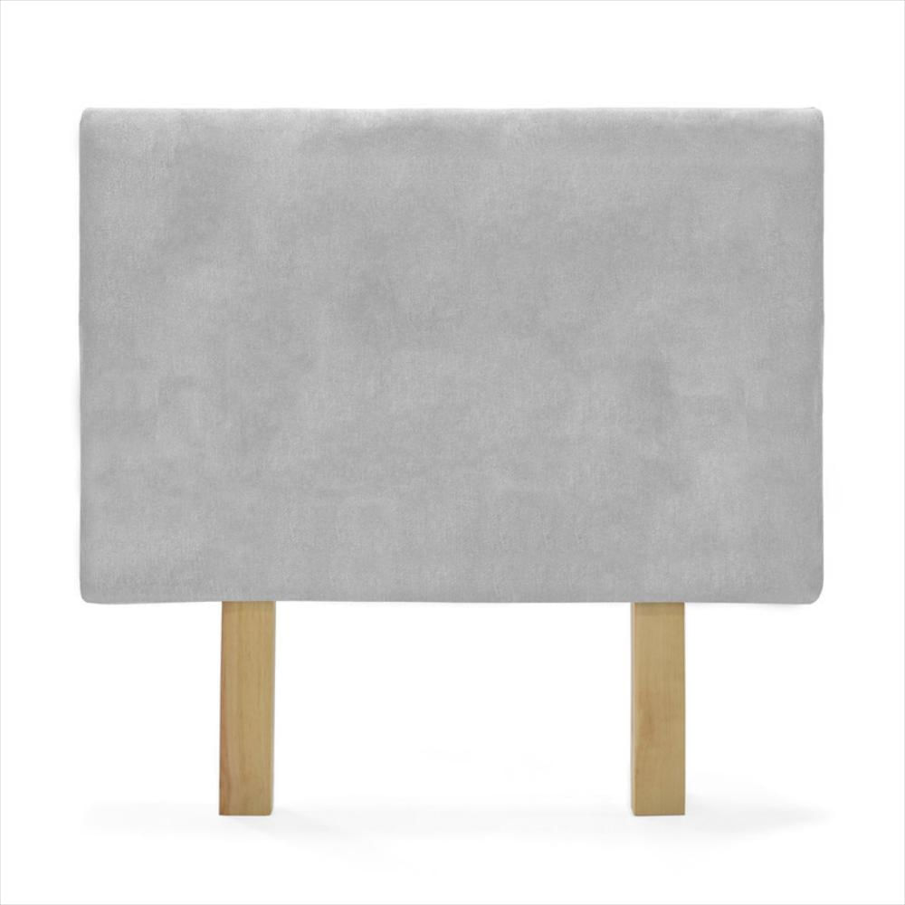 Cabecero Verona Semidoble Liso Tela Plata img #1