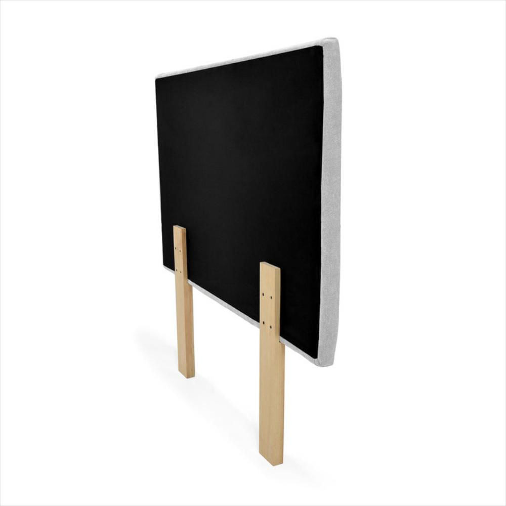 Cabecero Verona Semidoble Liso Tela Plata img #2