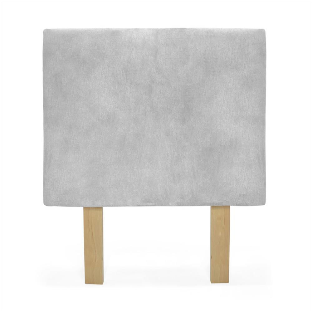 Cabecero Verona Sencillo Liso Tela Plata img #1