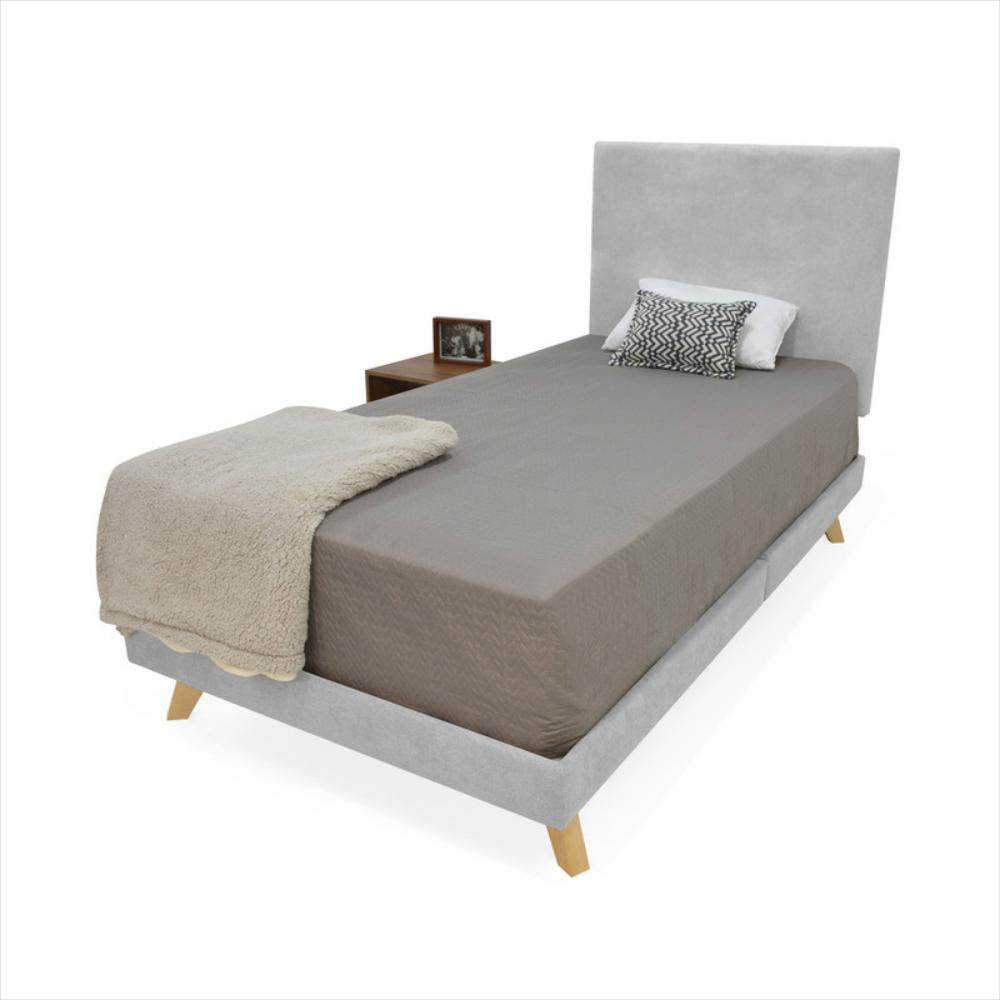 Cabecero Verona Sencillo Liso Tela Plata img #5