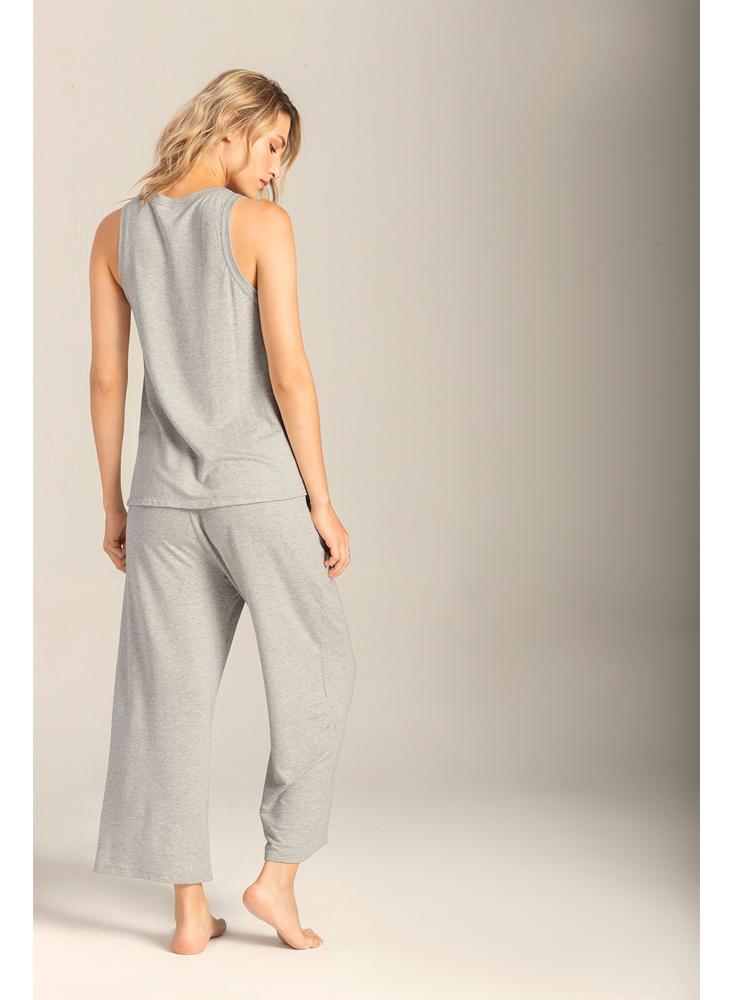 Pijama Pantalon Capri Dama Options Intimate 1537021 Gris Jaspe img #2