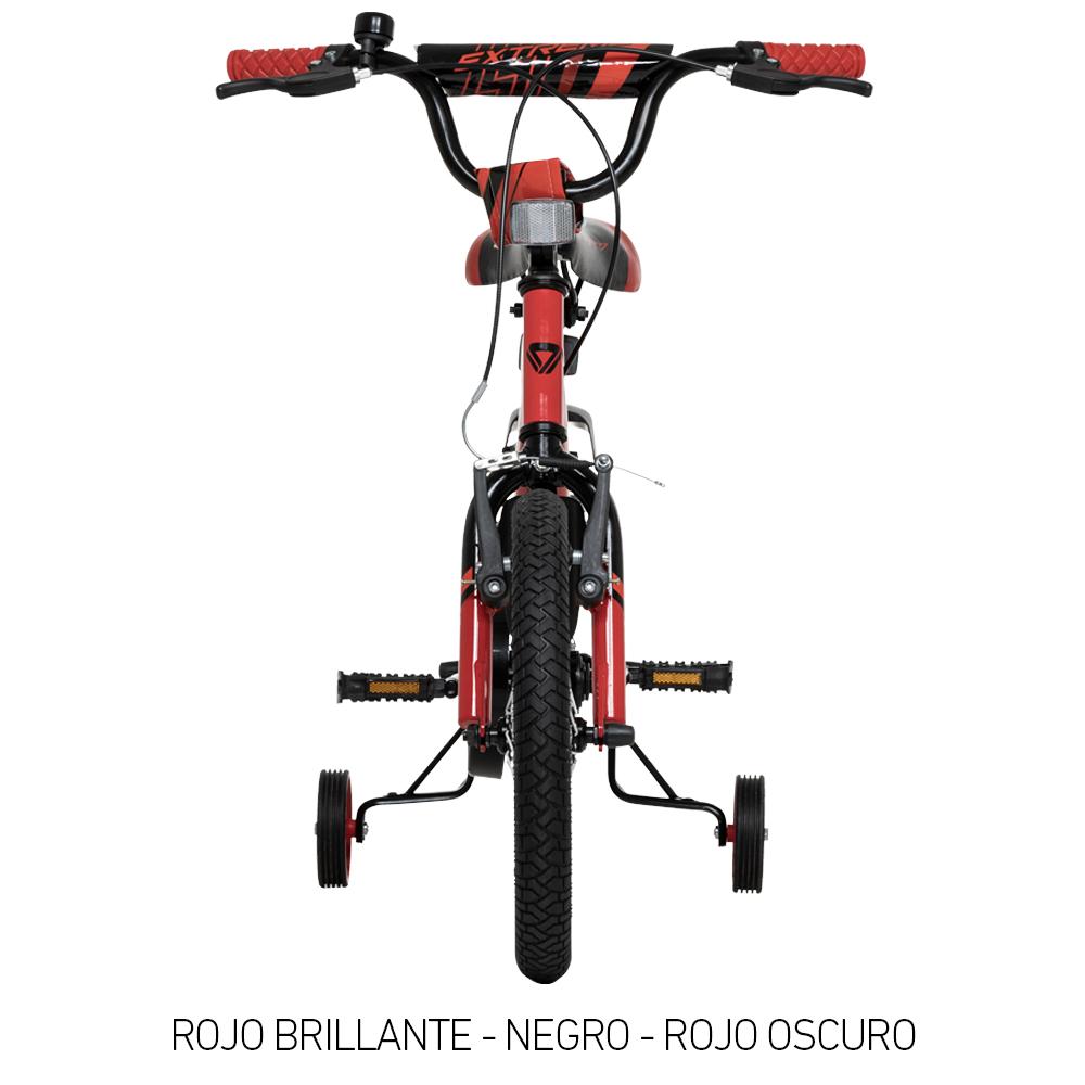 Bicicleta Para Niño Gw Extreme 4 A 8 Años Rin 16 Infantil Auxiliares Roja img #4