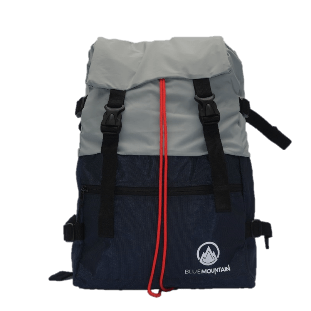 Mochila Mogi D Gris Plata Y Azul Indigo img #1