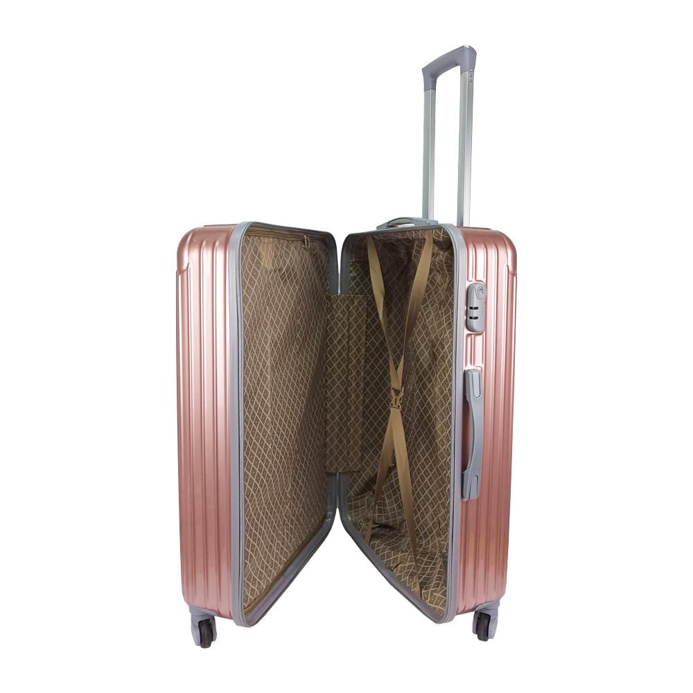 Juego Set Maletas X3 20,24,28 Pulg. Bin 025 2 Oro Rosa img #5