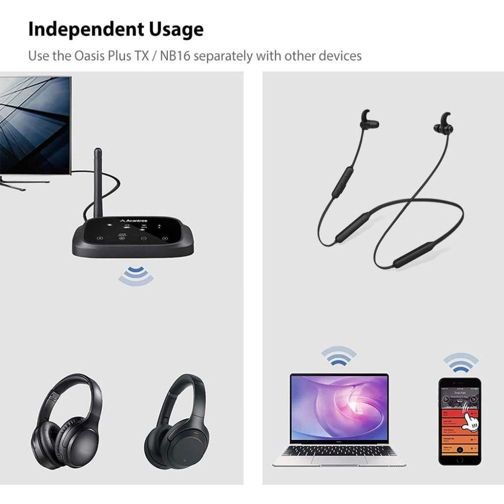 Auriculares Inalámbricos Para Ver Tv Transmisión Bluetooth img #4