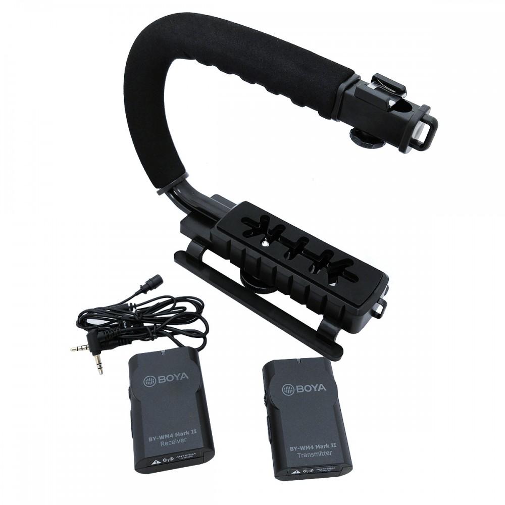Estabilizador con Micrófono de Solapa Inalámbrico Boya WM4 img #2