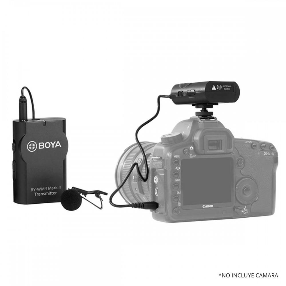 Estabilizador con Micrófono de Solapa Inalámbrico Boya WM4 img #4