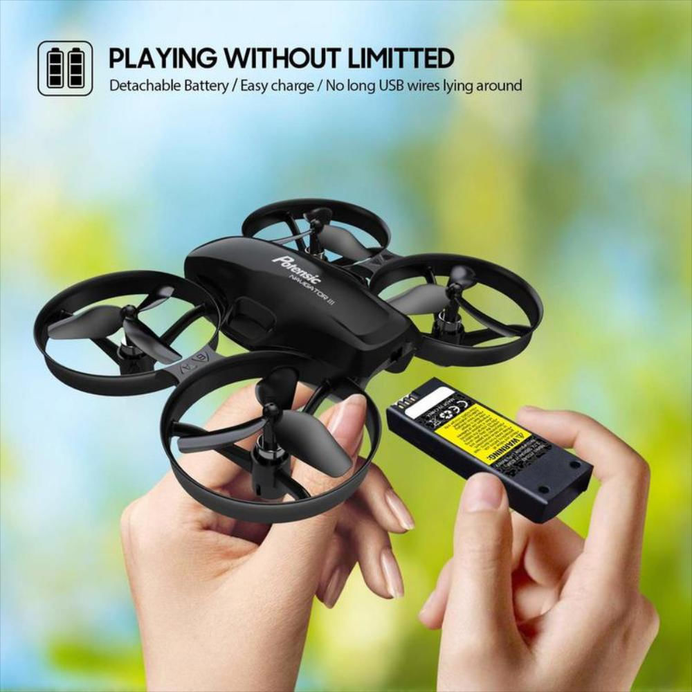 Drone para niños RC Batería desmontable Negro img #2
