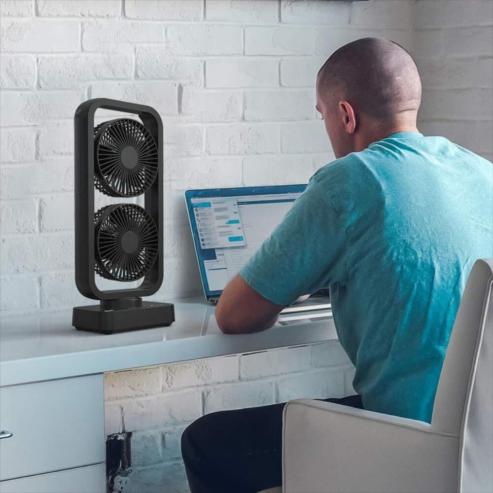 Ventilador de escritorio portátil con batería de 10000 mAh img #3