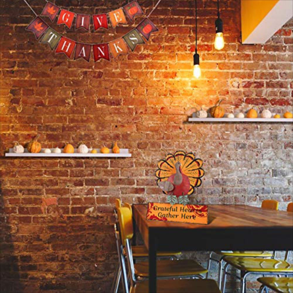 Cartel De Metal Para Colgar En La Pared Acción De Gracias img #5