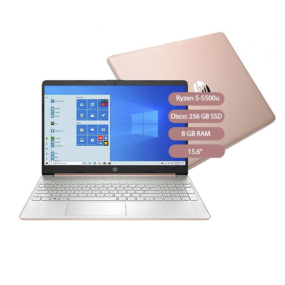 Portátil Hp 15 Ef2125wm 15.6 pulgadas Amd Ryzen 5 5500U 8Gb 256Gb Oro Rosa + Antivirus img #1