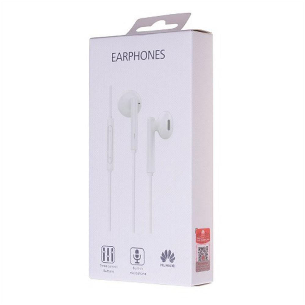 Audifonos Originales Manos Libres Huawei Conector De 3.5 Con Control De Volumen Blanco img #1