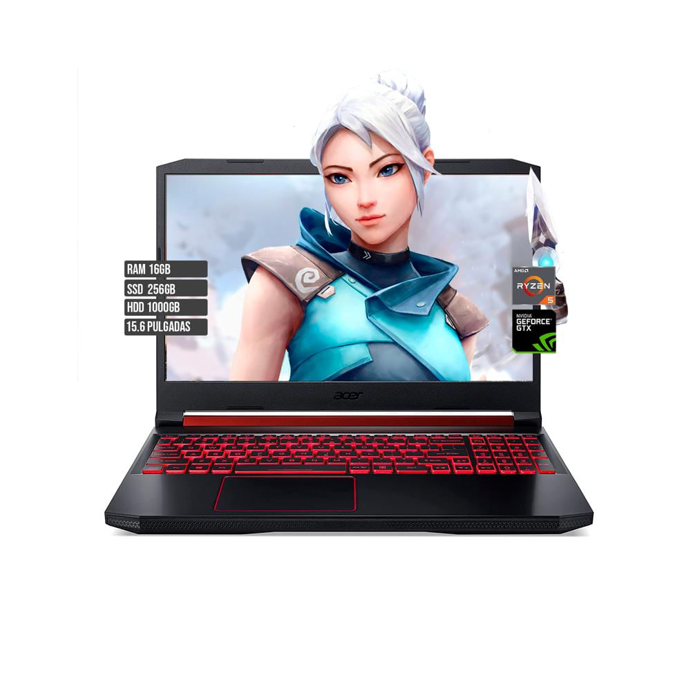Portatil Acer Gamer Ryzen 5 Ssd 256 Hdd 1Tb Ram 16 Gtx 1650 img #1