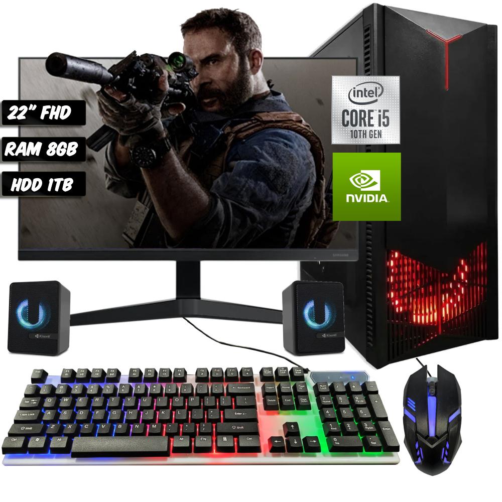Computador Torre Gamer Intel Core I5 10400 Hdd 1Tb Ram 8Gb Gt 710 2Gb + Monitor 22 + Parlantes Teclado Y Mouse Usb img #1