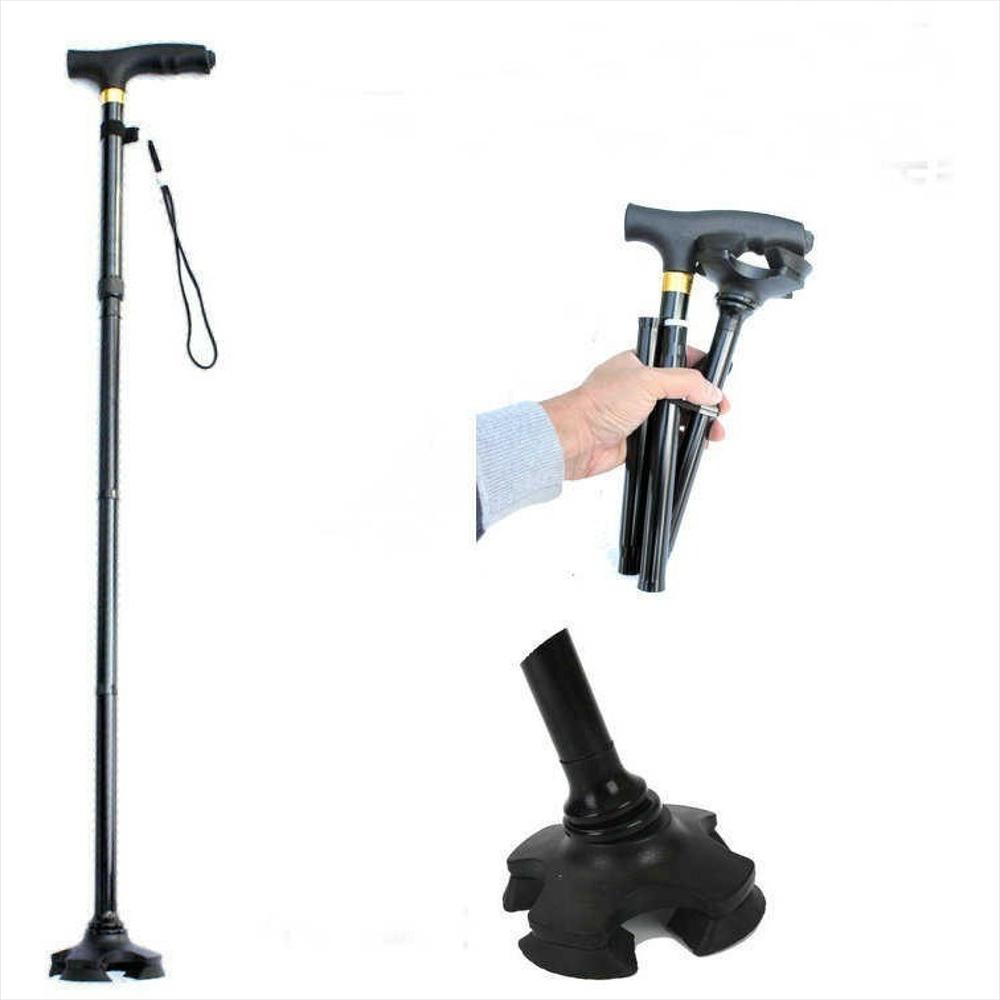 Baston Trusty Cane Plegable Con Luz Led, Base Articulada img #3